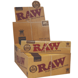 Raw Papers Classic King Size Slim Papers, 110 mm, 50 pcs per box