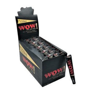 Rolling Paper WOW Cone Black 3pks X 32