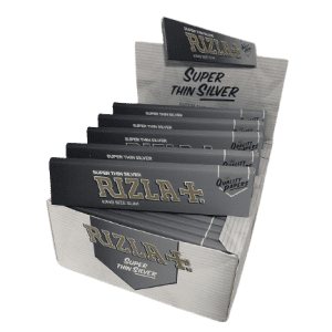 RIZLA 10 Booklets Rizla Silver King Size Slim Rolling Papers by Rizla